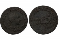 PISIDIA. Antiochia. Gordian III, 238-244. 'Sestertius' IMP CAES M ANT GORDIANVS AVG Laureate, draped and cuirassed bust of Gordian III to right, seen ...