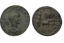 Gordianus III 238-244 Bronze 238/244, Antiochia / Pisidia half-length portrait with laurel wreath to the right, IMP CAES MANT GORDIANVS AVG / Oikistes...