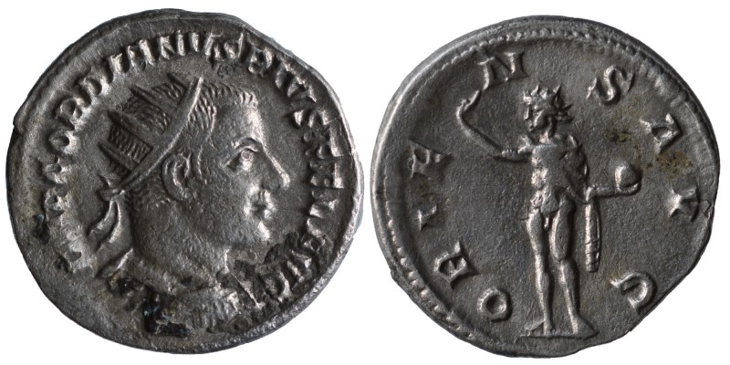 Gordianus III (AD 238-244). 
Antoninian (silver). AD 241-243 Rome. Vs: IMP GORDI...