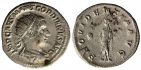 Gordian III, 238-244. Antoninianus (Silver) Rome, 238-239. 
IMP CAES M ANT GORDIANVS AVG Laureate, draped and cuirassed bust of Gordian III to right, ...