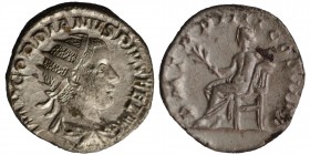 Gordianus III. 238 - 244 nach Christus Antoninian Rv.: P M TR P V COS II P P, C. 261 f.vzgl. Condition: Very Good 4.3 gr. 20.5 mm.
