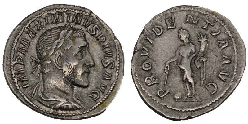 Maximinus I. Thrax (235-238). (D) Denarius, Roma, March 235-January 236 AD.Av .:...