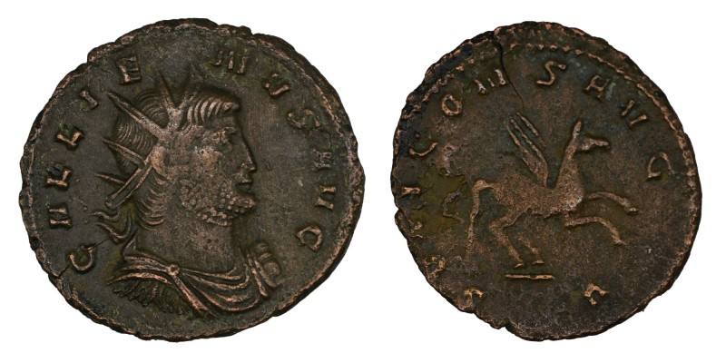 Gallienus AD 253-268. Rome
Antoninianus Æ, GALLIENVS AVG, radiate head of Gallie...