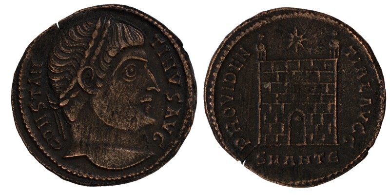 Constantinus I the Great AD 306-336. Antioch. Follis Æ
CONSTANTINVS AVG, laureat...