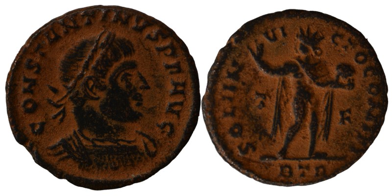 IMPERIAL PERIOD. Constantine I the Great, 307-337. 
Nummus, 313-315, Trier. Drap...