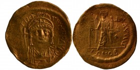 Justinian I. 527-565. Solidus 527/565, Constantinople, 8th Officine. Sear 140. Condition: Very Good 4.3 gr. 20 mm.