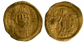 Justinian I. 527-565. Solidus 527/565, Constantinople, 8th Officine. Sear 140. Condition: Very Good 4.3 gr. 19.5 mm.