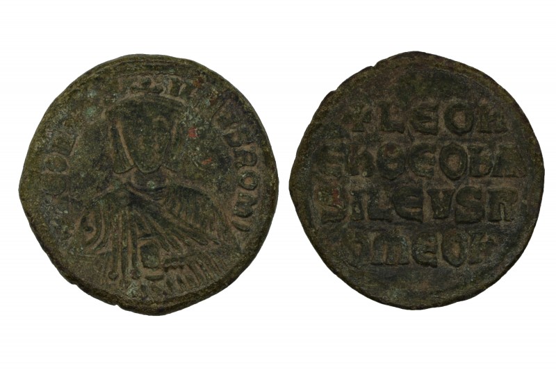 Byzantine Leo VI. Constantinople, 886-912 AD. AE follis Sear 1729. Condition: Ve...