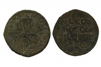 Byzantine Leo VI. Constantinople, 886-912 AD. AE follis Sear 1729. Condition: Very Good 8.1 gr. 25.5 mm.