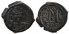Maurice Tiberius AD 582-602. 
Constantinople. Follis Æ, Condition: Very Good 11.8 gr. 31 mm.