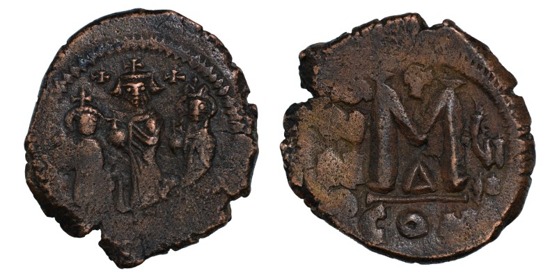 BYZANTINE EMPIRE. Heraclius, 610-641 AD. Æ, Follis Constantinople. Heraclius, He...