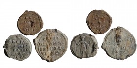 3 Byzantine seals, as seen