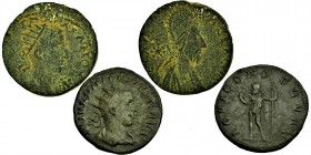 2 pieces of Roman Coins, as seen.