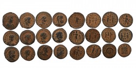 12 pieces of Roman Coins, as seen.