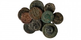 13 mixed coins, as seen
