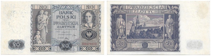 Zloty 1919-1938
II RP, 20 złotych 1936 BS 
 II RP, 20 złotych 1936 BS Emisyjny...