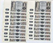 Zloty 1919-1938
zestaw 20 sztuk x 20 złotych 1936 kolejne numery 
 zestaw 20 sztuk x 20 złotych 1936 kolejne numery Banknoty zasadniczo bez obiegu, ...