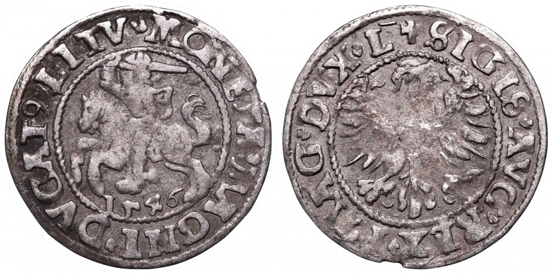 Collection of polish halfgroats
Sigismund II Augustus, Halfgroat 1546, Vilnius ...