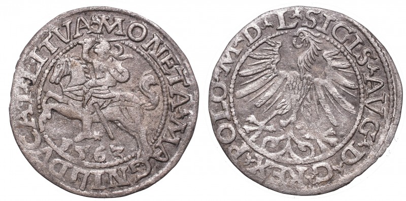 Collection of polish halfgroats
Sigismund II Augustus, Halfgroat 1563, Vilnius ...