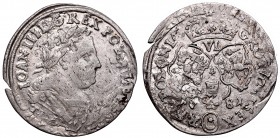 Collection of John III Sobieski coins
John III Sobieski, 6 groschen 1681, Bromberg 
 John III Sobieski, 6 groschen 1681, Bromberg Piękny egzemplarz....