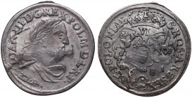 Collection of John III Sobieski coins
John III Sobieski, 6 groschen 1681, Bromberg 
 John III Sobieski, 6 groschen 1681, Bromberg Bardzo ładny detal...