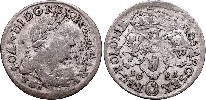 Collection of John III Sobieski coins
John III Sobieski, 6 groschen 1681, Bromb...