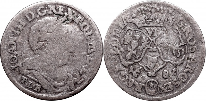 Collection of John III Sobieski coins
John III Sobieski, 6 groschen 1681, Bromb...