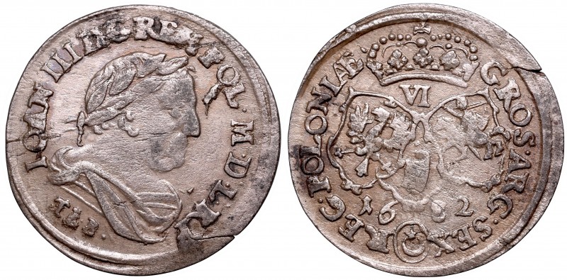 Collection of John III Sobieski coins
John III Sobieski, 6 groschen 1682, Bromb...