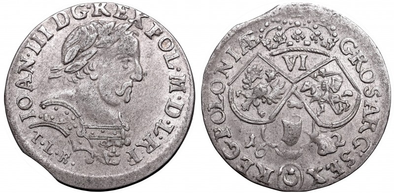 Collection of John III Sobieski coins
John III Sobieski, 6 groschen 1682, Craco...