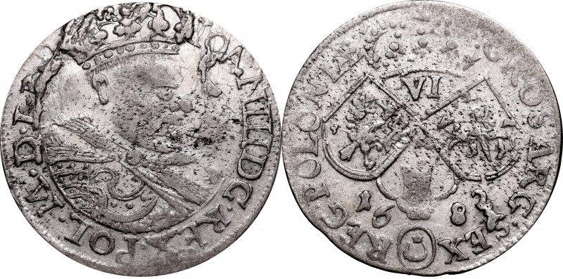 Collection of John III Sobieski coins
John III Sobieski, 6 groschen 1682, Craco...