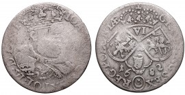 Collection of John III Sobieski coins
John III Sobieski, 6 groschen 1682, Cracow 
 John III Sobieski, 6 groschen 1682, Cracow Obiegowy egzemplarz. P...