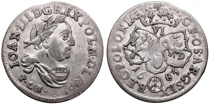 Collection of John III Sobieski coins
John III Sobieski, 6 groschen 1683, Bromb...