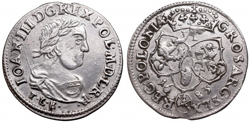 Collection of John III Sobieski coins
John III Sobieski, 6 groschen 1683, Bromb...