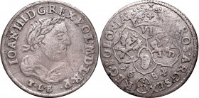 Collection of John III Sobieski coins
John III Sobieski, 6 groschen 1684, Bromberg 
 John III Sobieski, 6 groschen 1684, Bromberg Ładny, dobrze wybi...