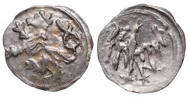 Śląsk
Schlesien, County of Klodzko, Georg of Podiebrad, Heller R5 
 Schlesien, County of Klodzko, Georg of Podiebrad, Heller Piękny egzemplarz. Lekk...