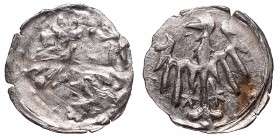 Śląsk
Schlesien, County of Klodzko, Georg of Podiebrad, Heller R5 
 Schlesien, County of Klodzko, Georg of Podiebrad, Heller Bardzo ładny egzemplarz...