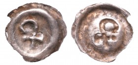 Pommern
Pommern(?), Bracteat 
 Pommern(?), Bracteat Interesująca emisja. Wyraźne podwójne bicie z rysunkiem wypukłym i wklęsłym po obu stronach. Awe...