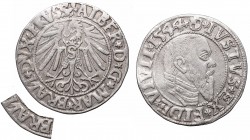 Duchy of Prussia
Germany, Preussen, Albrecht Hohenzollern, Groschen 1544, Konigsberg - BRAИ 
 Germany, Preussen, Albrecht Hohenzollern, Groschen 154...
