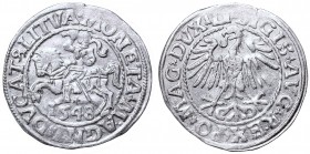 Poland 1506-1795
Sigismund II Augustus, Half-groat 1548, Vilnius - LI/LITVA 
 Sigismund II Augustus, Half-groat 1548, Vilnius - LI/LITVA Piękny, lek...