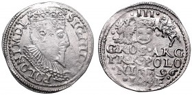 Poland 1506-1795
Sigismund III, 3 groschen 1596, Olcusia 
 Sigismund III, 3 groschen 1596, Olcusia Ładny, częściowo niedobity egzemplarz. Nieopisany...