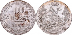 Russian Poland (1831-1915)
Poland under Russia, 10 groschen 1840 
 Poland under Russia, 10 groschen 1840 Ładny egzemplarz. Dobrze zachowany połysk m...
