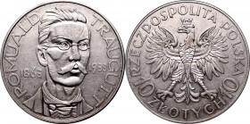 10 złotych
II Republic of Poland, 10 zloty 1933 Traugutt 
 II Republic of Poland, 10 zloty 1933 Traugutt Przyjemny obiegowy egzemplarz ze śladami po...