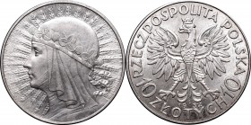 10 złotych
II Republic of Poland, 10 zloty 1932 Polonia 
 II Republic of Poland, 10 zloty 1932 Polonia Atrakcyjna moneta z obustronnym blaskiem i ni...