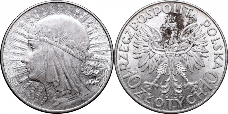 10 złotych
II Republic of Poland, 10 zloty 1932 Polonia 
 II Republic of Polan...