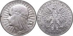 10 złotych
II Republic of Poland, 10 zloty 1932 Polonia 
 II Republic of Poland, 10 zloty 1932 Polonia Atrakcyjny egzemplarz z dobrze zachowanym det...