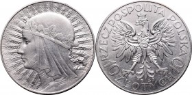 10 złotych
II Republic of Poland, 10 zloty 1933 Polonia 
 II Republic of Poland, 10 zloty 1933 Polonia Przyjemny egzemplarz z dobrym detalem, minus ...
