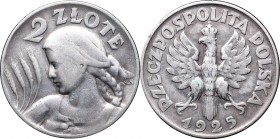 2 złote
II Republic of Poland, 2 zloty 1925 
 II Republic of Poland, 2 zloty 1925 Obiegowa w pełni czytelna moneta, ciekawszy wariant rocznika 1925 ...