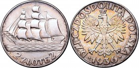 2 złote
II Republic of Poland, 2 zloty 1936 Ship 
 II Republic of Poland, 2 zloty 1936 Ship Rewelacyjny wyselekcjonowany przykład 2-złotówki popular...