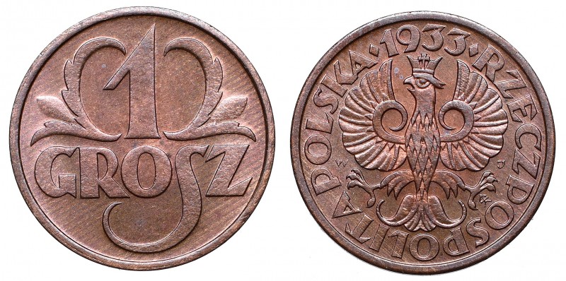 1 grosz
II Republic of Poland, 1 groschen 1933 
 II Republic of Poland, 1 gros...