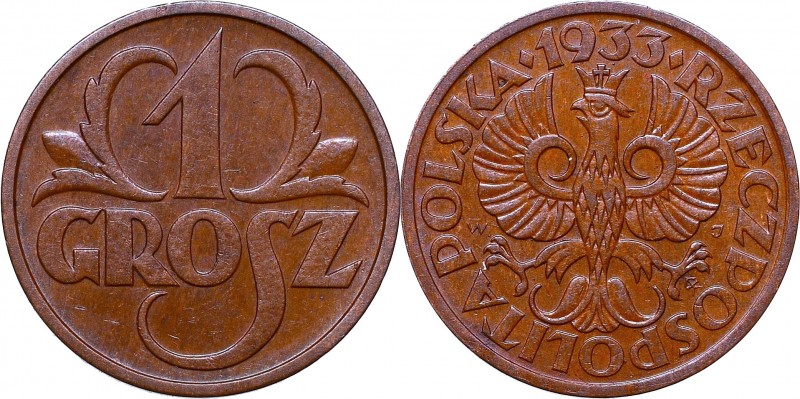 1 grosz
II Republic of Poland, 1 groschen 1933 
 II Republic of Poland, 1 gros...